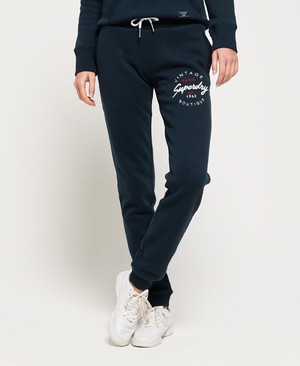 Superdry Applique Női Sportruházat Sötétkék | GXIFL0641